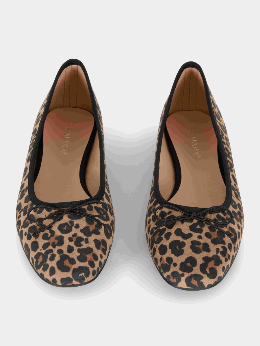 Zapatos planos mujer . Bailarinas leopardo miuxa piel